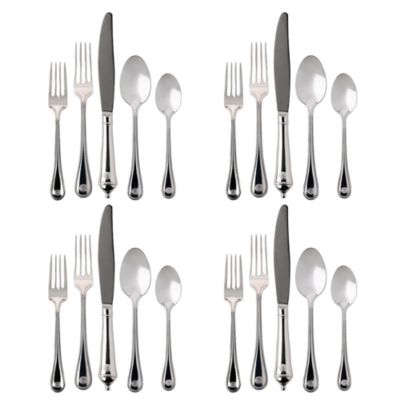 Berry and Thread 20 Piece Flatware Set, Polished