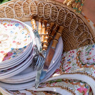 Bamboo 20 Piece Flatware Set, Natural