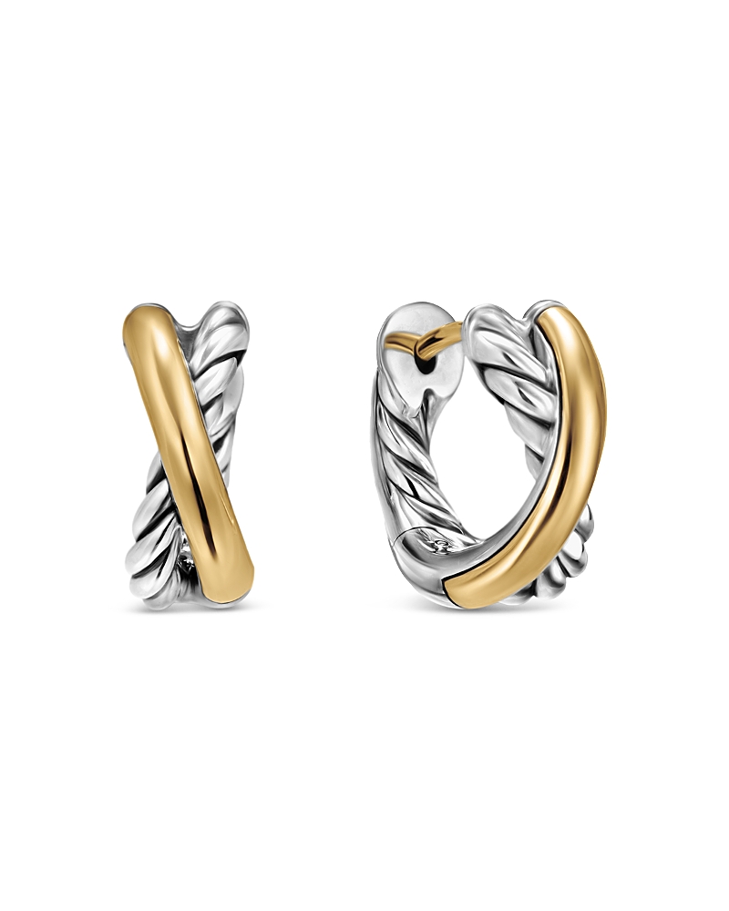 David Yurman Crossover Huggie Hoop Earrings