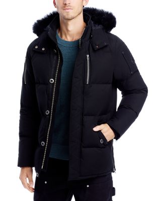 Men's Moose Knuckles Down Jacket – Winter Warm Parka, Cotton Shell, Regular Fit