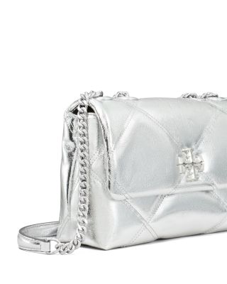Small Kira Metallic Diamond Quilt Convertible Shoulder Bag