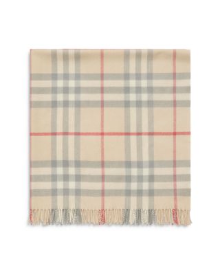 Check Wool Baby Blanket