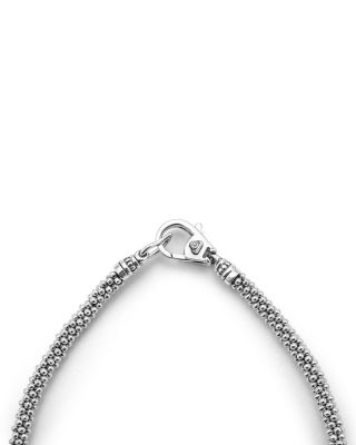 18K Yellow Gold & Sterling Silver Signature Caviar Bead Link Station Bracelet