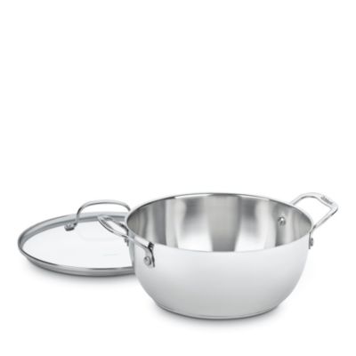 Cuisinart Chef's Classic Stainless 5.5 Quart Multi-purpose Pan With Glass Lid In Silver