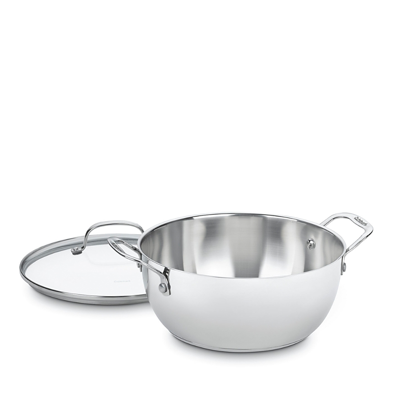Cuisinart Chef's Classic Stainless 5.5 Quart Multi-purpose Pan With Glass Lid In Silver