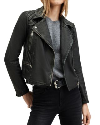 ALLSAINTS - Cargo Distressed Leather Biker Jacket