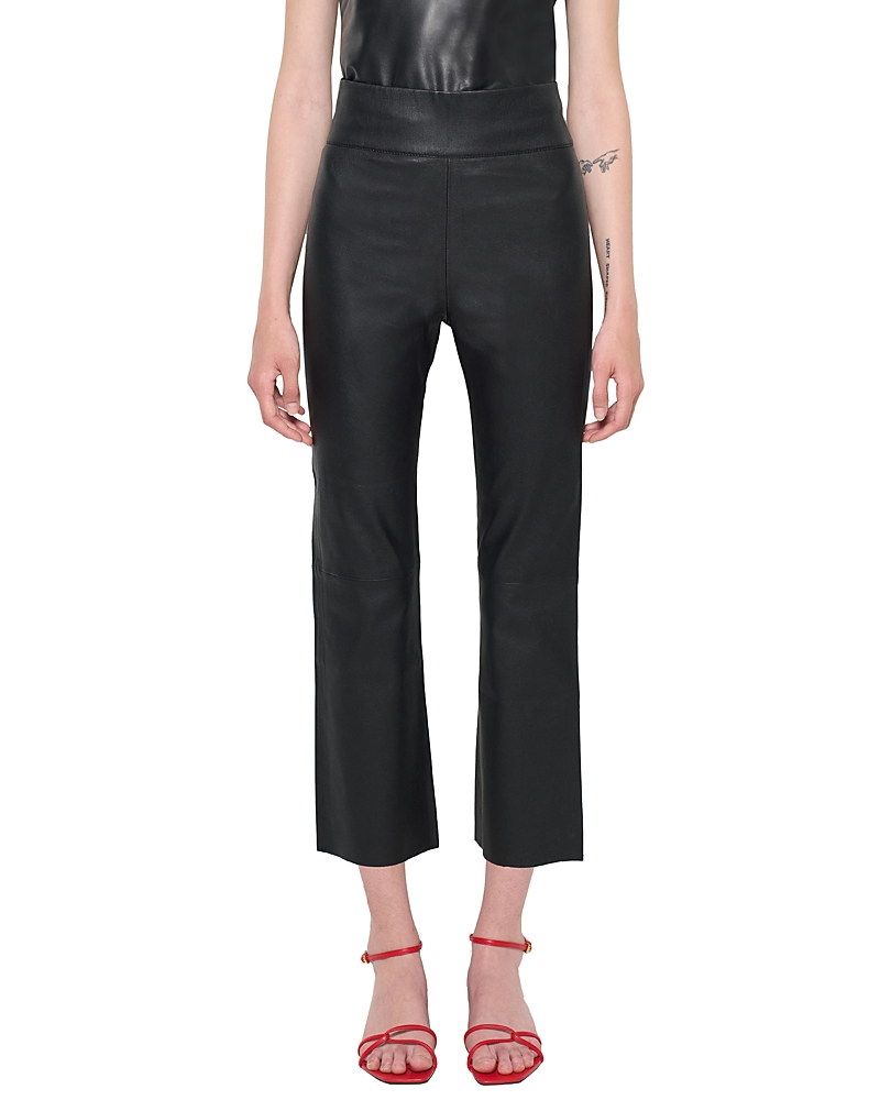 As By Df Reagan Stretch Leather Leggings In Black