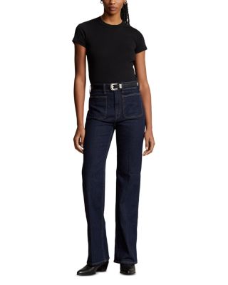 Ralph Lauren - High Rise Boot Jeans in Blue