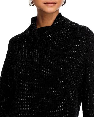 Corin Rhinestone Turtleneck Sweater