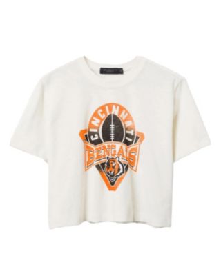 Junk Food Clothing - Women's NFL Cincinnati Bengals Mock Neck Crop Tee