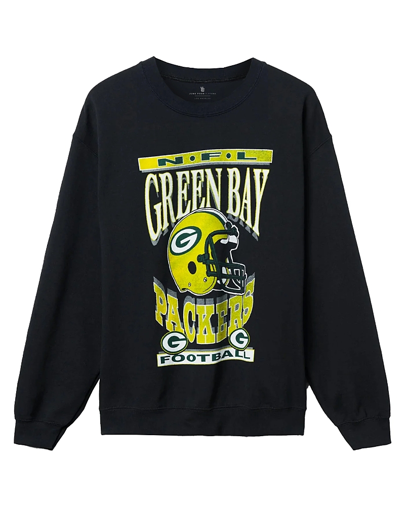 Junk Food Clothing Unisex Nfl Green Bay Packers Helmet Flea Market Crew
