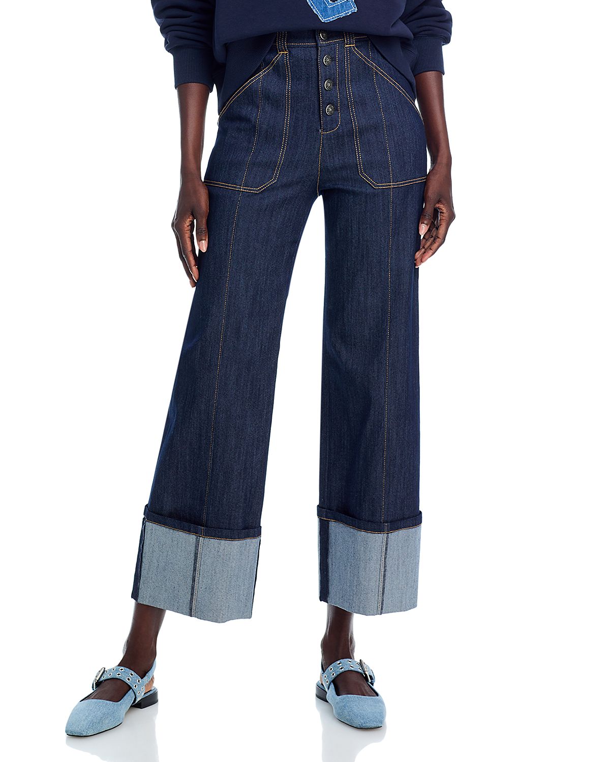 Cinq a Sept Benji High Rise Cuffed Jeans