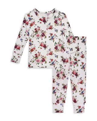 Posh Peanut - Girls' Philippa Printed Long Sleeve Pajama Set - Baby