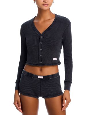 Alexander Wang - Waffle Cardigan & Shorts