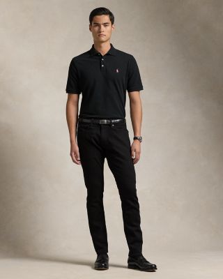 Cotton Stretch Mesh Pink Pony Classic Fit Polo Shirt