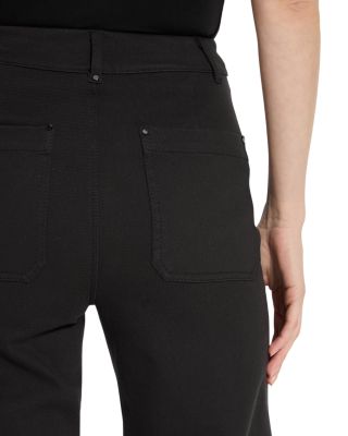 Erin High Rise Ankle Wide Leg Jeans in Black