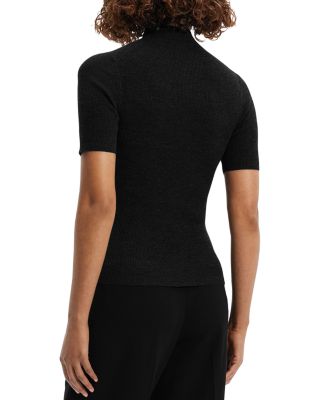 Leenda Short Sleeve Mock Neck Sweater
