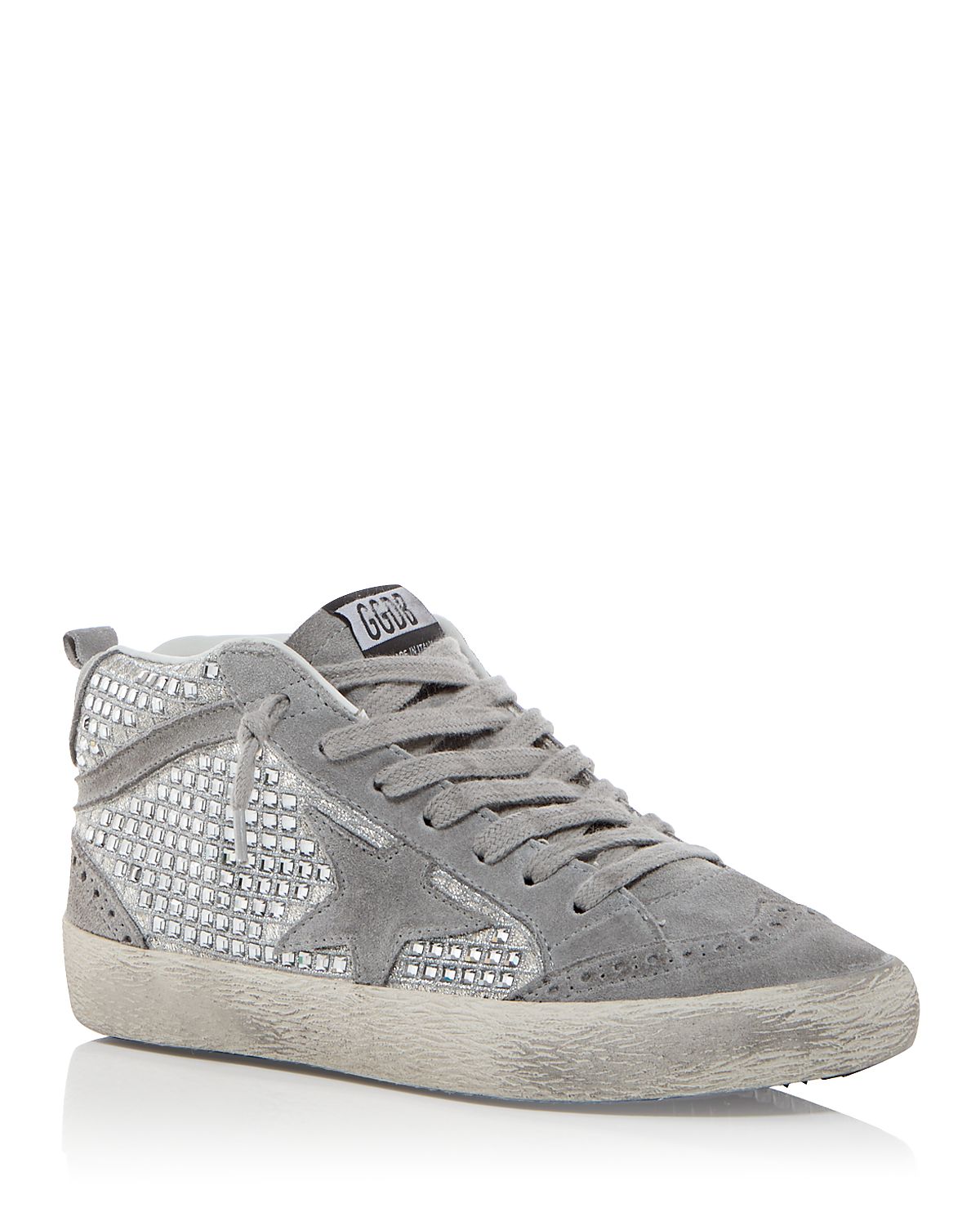 Golden Goose Unisex Mid Star Embellished Mid Top Sneakers