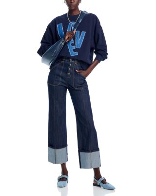 Benji High Rise Cuffed Jeans in Indigo