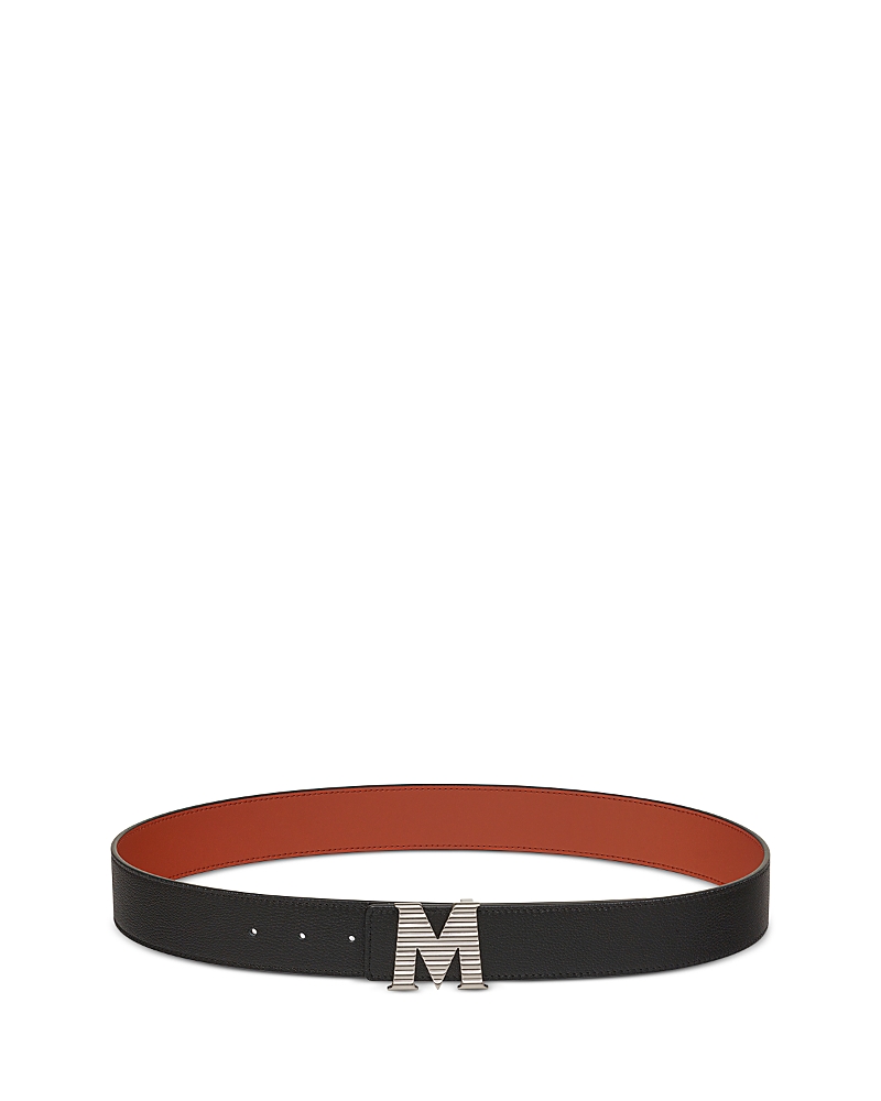 Mcm Claus Fluted M Reversible Belt In Black
