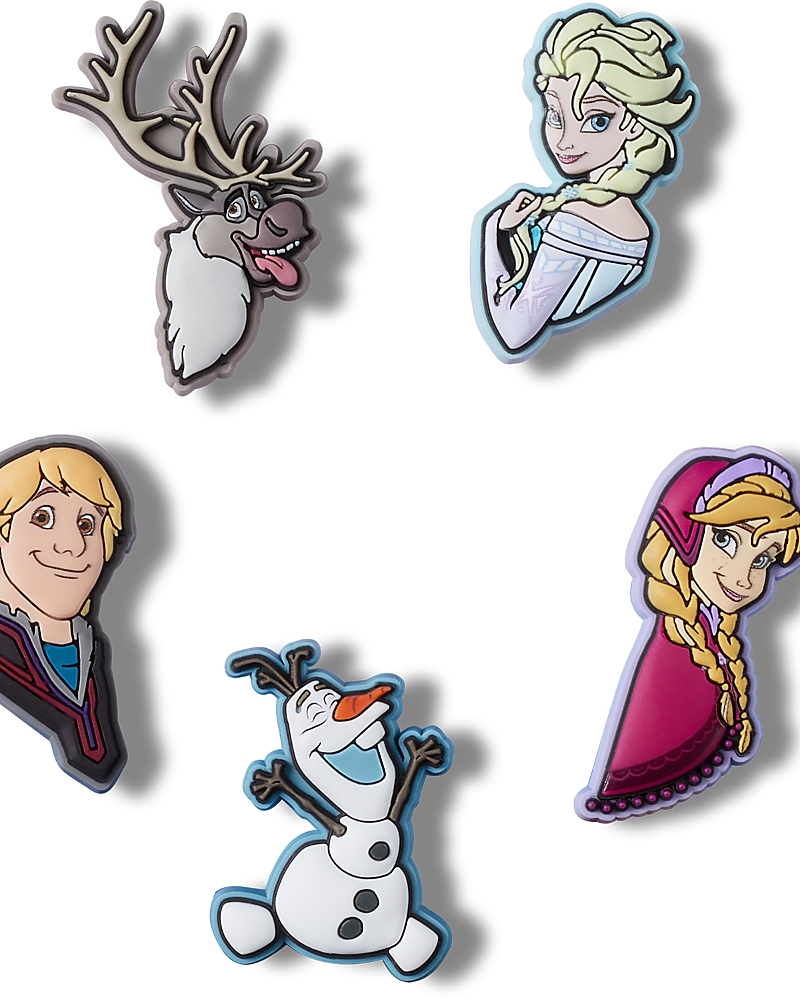 Crocs Unisex Jibbitz Charms, Pack Of 5 - Ages 3+ In Frozen
