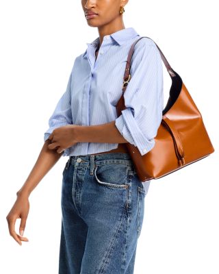 Marcie Small Leather Hobo Bag