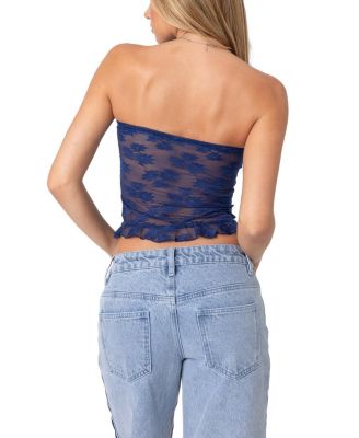 Women's Ballet Sheer Lace Tube Top