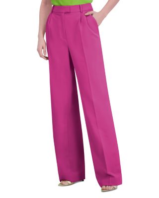 BCBGMAXAZRIA - Pleated Straight Leg Pants