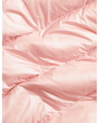 Girls' Metallic Down Hooded Peplum Jacket - Baby