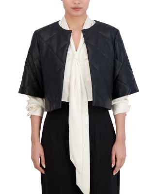 Bcbgmaxazria Cropped Faux Leather Jacket