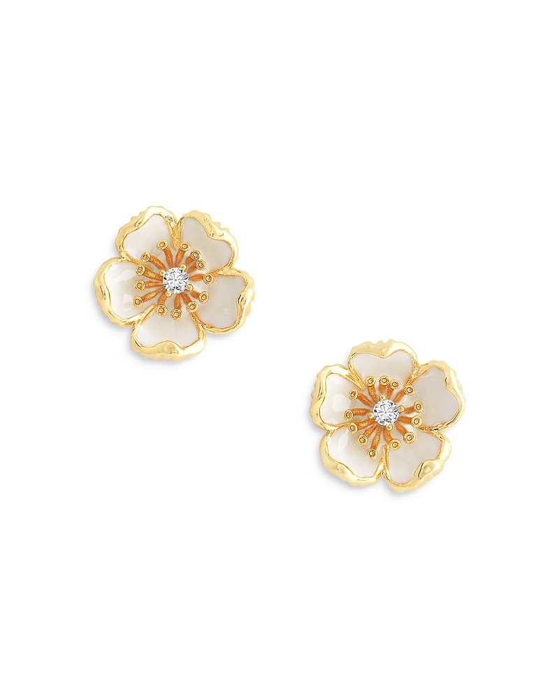 Anabel Aram Wildflower Enamel Stud Earrings