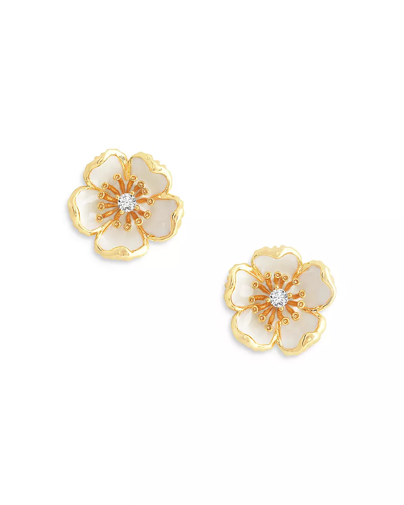 Anabel Aram Wildflower Enamel Stud Earrings