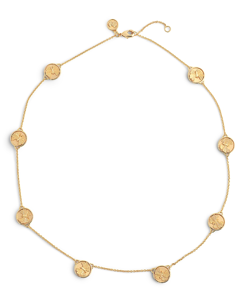 Anabel Aram Butterfly Coin Necklace, 17.5