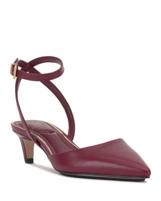 Vince Camuto Women's Irva Pointed Toe Kitten Heel Pumps