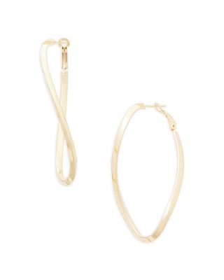 Jennifer Zeuner - Alex Polished Twist Large Hoop Earrings