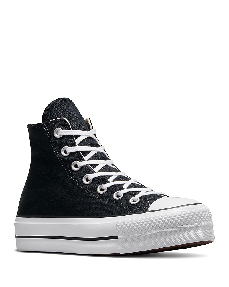 Converse Chuck Taylor All Star Lift Platform Canvas Sneakers In Black