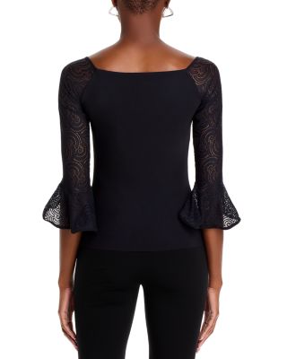 Saffy Lace Sleeve Top