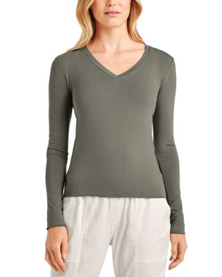 Splendid V Neck Jersey Tee