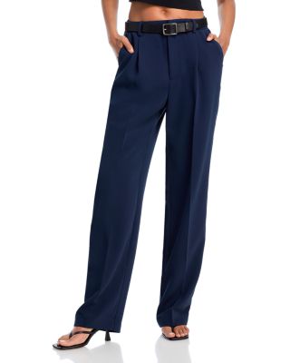 Good American - Luxe Suiting Column Trousers