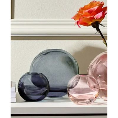 Small Mars Vase, Steel Blue