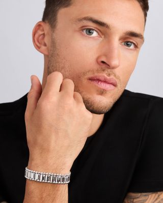 Men's 18K Yellow Gold & Sterling Silver Anthem Link Bracelet