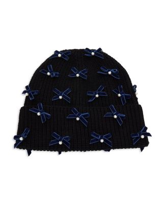 Lele Sadoughi Bow Embellished Beanie | Bloomingdale display picture 1