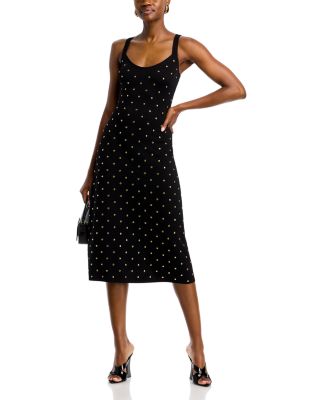 Gold Studded Midi Tank Dress