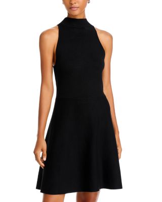 Mock Neck Sleeveless Knit Mini Dress - Exclusive