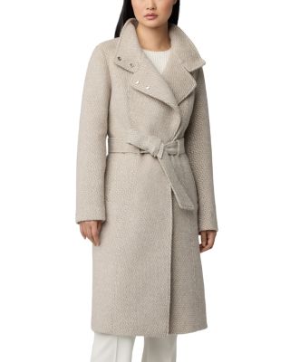 Military Notched Collar Belted Coat