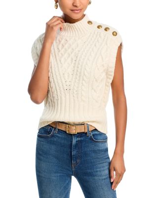 Veronica Beard - Holton Wool Cable Knit Vest