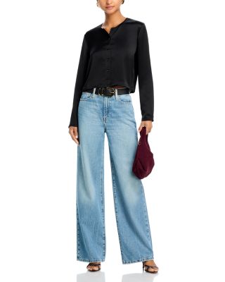 Crewneck Button Front Cardigan