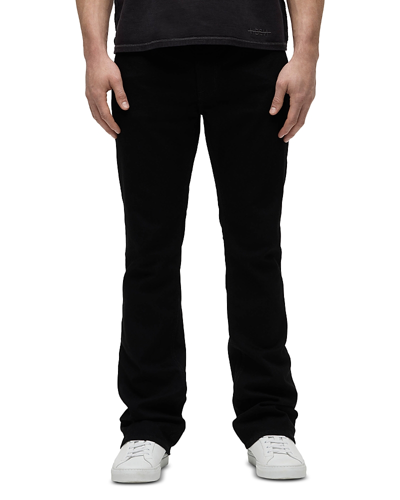 Hudson Walker Kick Flare Bootcut Jeans in Raven Black