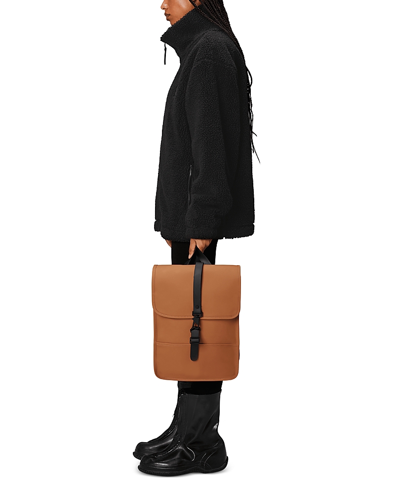 Rains Waterproof Mini Backpack In Rust