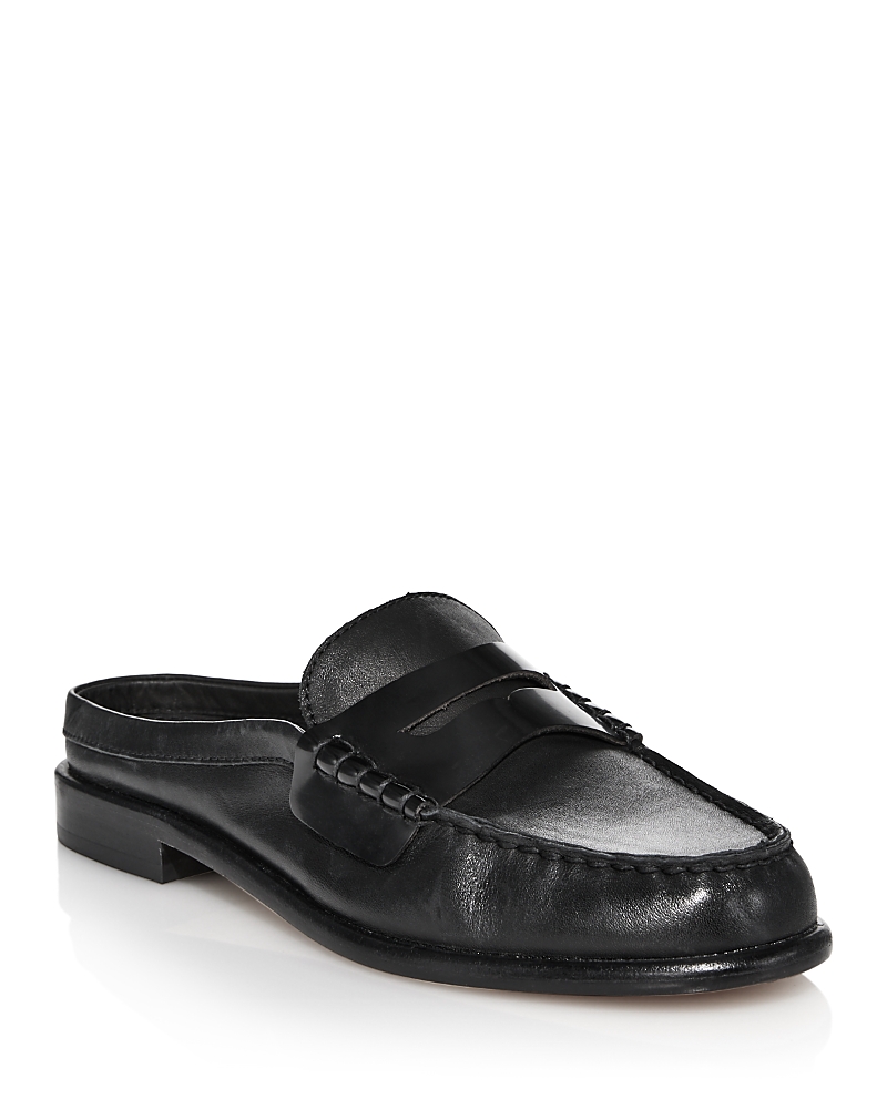Rag & Bone Carter Penny Loafer Mule In Black